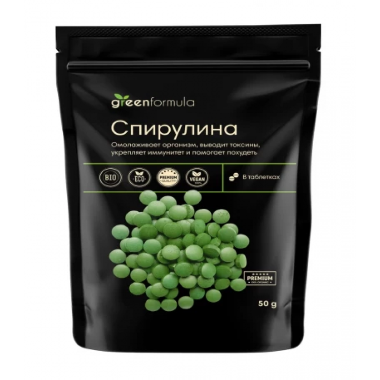 Спирулина органическая таблетки GreenFormula